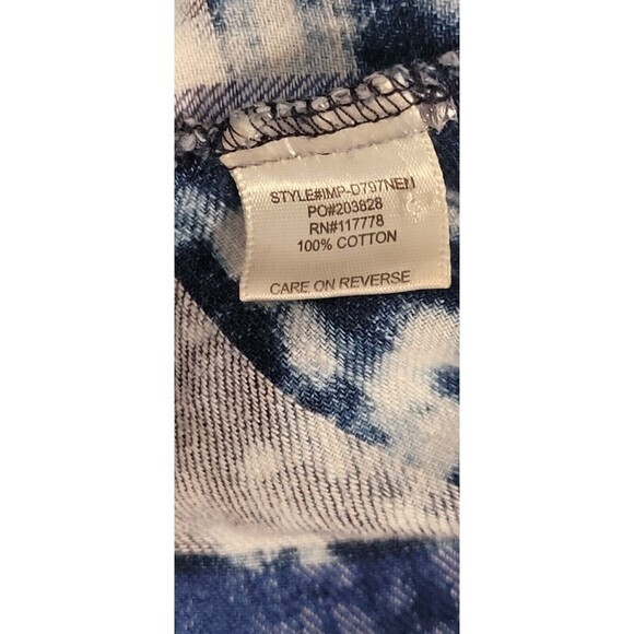 Lovestich‎ Women's Button Down Blue Plaid Country Cowgirl Shirt Size Small - Picture 8 of 9